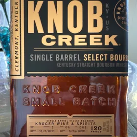Knob Creek Single Barrel "Kroger Wine & Spirits" 6/22