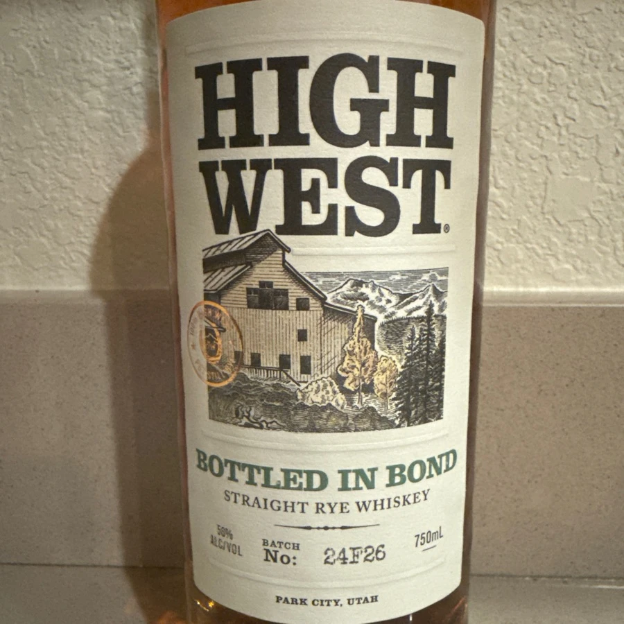 High West Bottled In Bond Straight Rye Whiskey