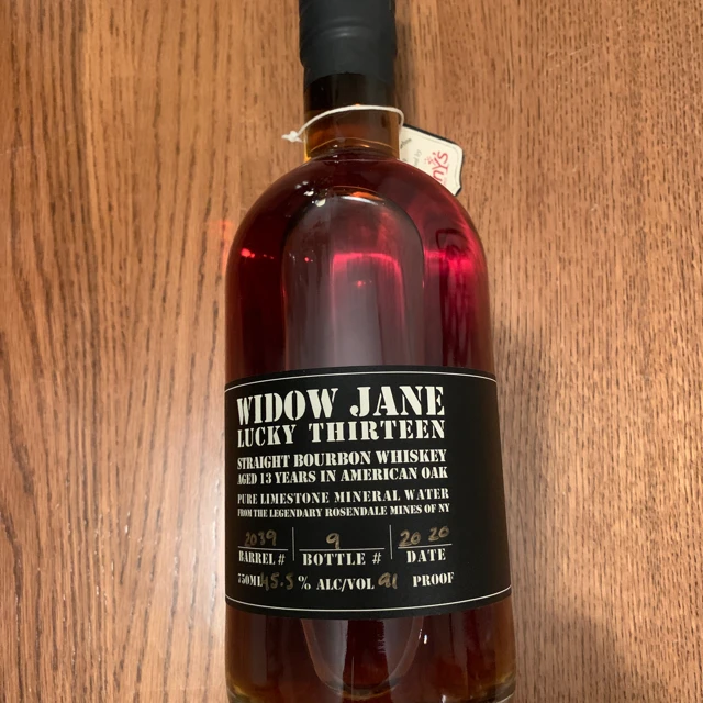 Widow Jane Lucky Thirteen (Single Barrel #2039 Binny's 2020 pick)