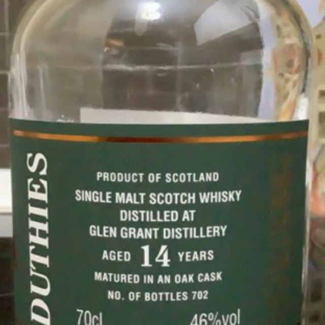 Duthies Glen Grant 14 years old