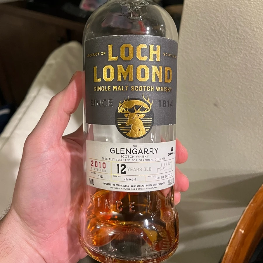Loch Lomond 12 'The Glengarry' single cask