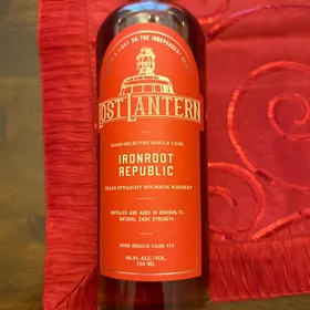 Lost Lantern - Ironroot Rpublic Texas Straight Bourbon Whiskey 2020 - Single Cask 13