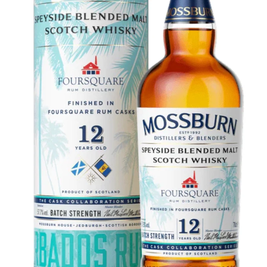Mossburn 12 Year Speyside Blended Malt Foursquare Rum Finish