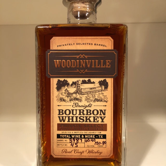 Woodinville Private Select Single Barrel 3987 (Total Wine & More - TX)