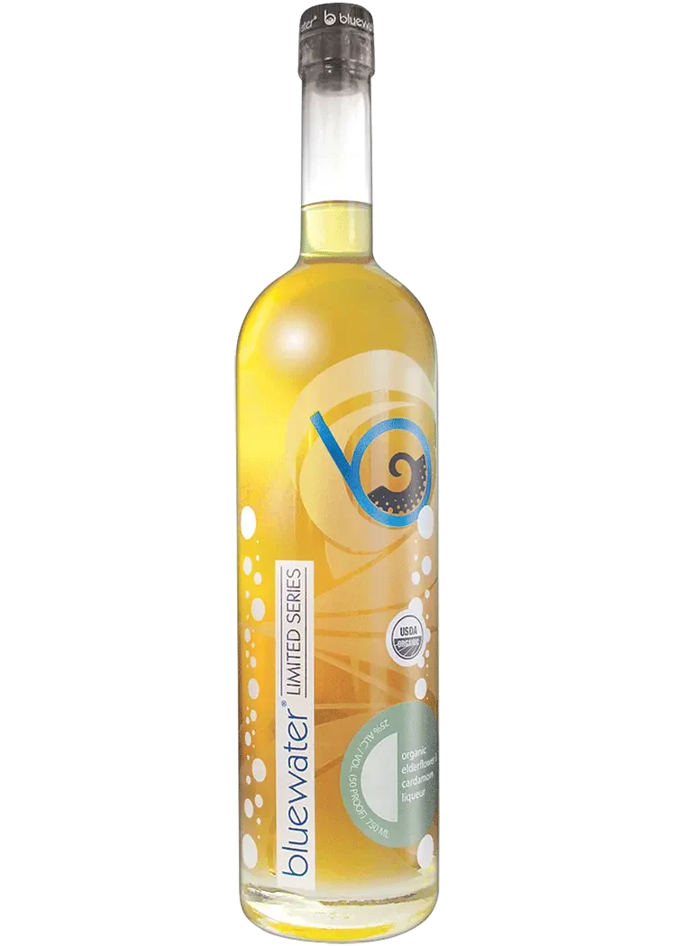 Bluewater Organic Elderflower Cardamom Liqueur