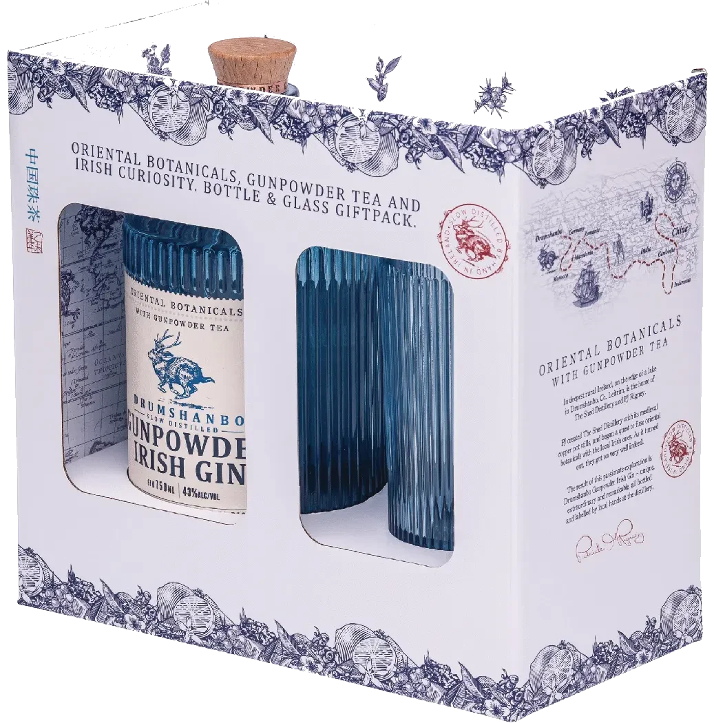 Gunpowder Irish Gin W Glass Gift