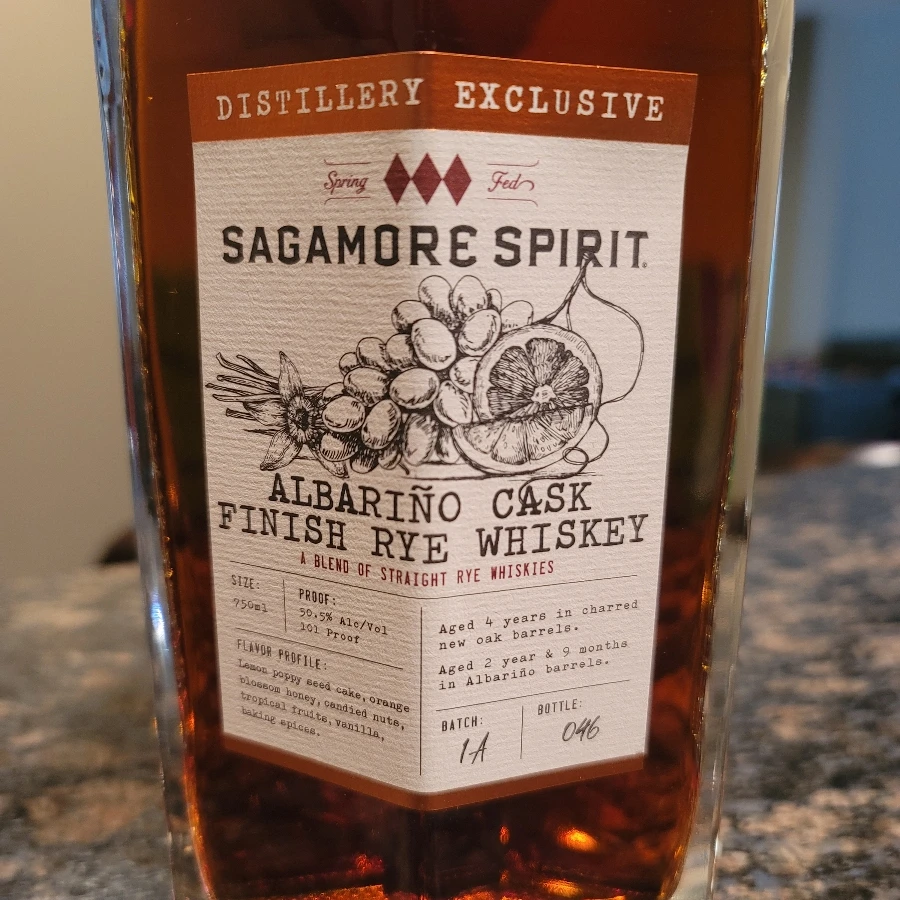 Sagamore Spirit Distillery Exclusive Albarino Cask Finish Rye Whiskey