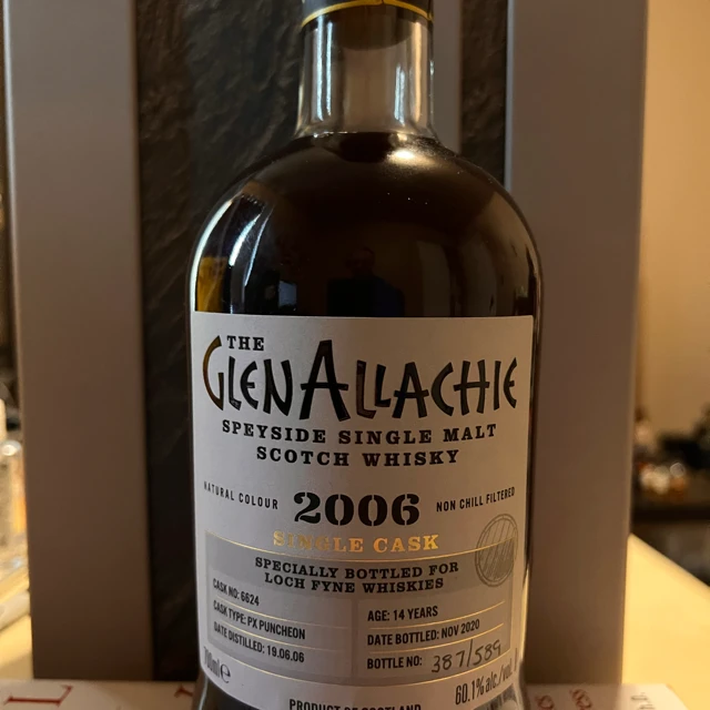 Glenallachie Single Cask, 2006 Vintage, Aged 14 Years in a PX Puncheon