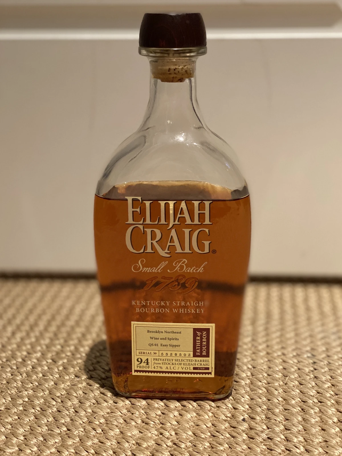Elijah Craig Small Batch Brooklyn Northeast Easy Sipper Private Select