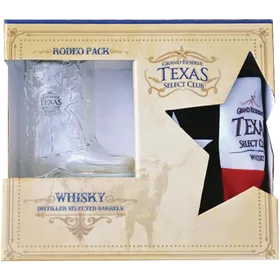 Texas Select Club Glass Boot Gift