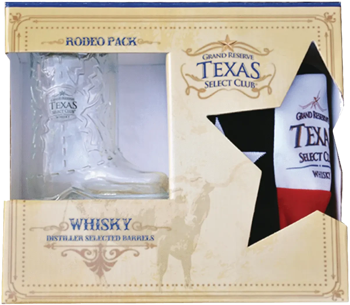 Texas Select Club Glass Boot Gift