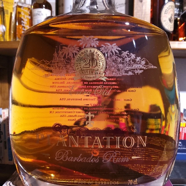 Planteray Extra Old 20th Anniversary Barbados Rum (Decanter Bottle)