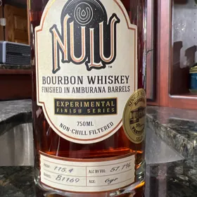 Nulu Bourbon Whiskey Finished In Amburana Barrels (Riverton Party Store Single Barrel Select B1169)
