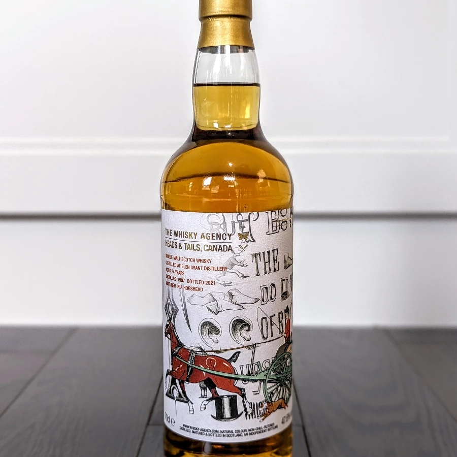 The Whisky Agency Glen Grant 1997 24 Year Single Malt Scotch Whisky (Heads & Tails Canada)
