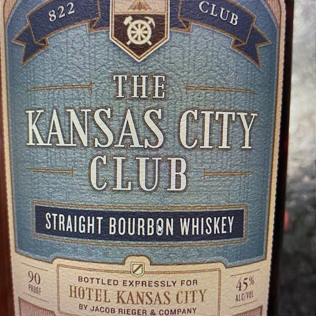 The Kansas City Club Straight Bourbon Whiskey