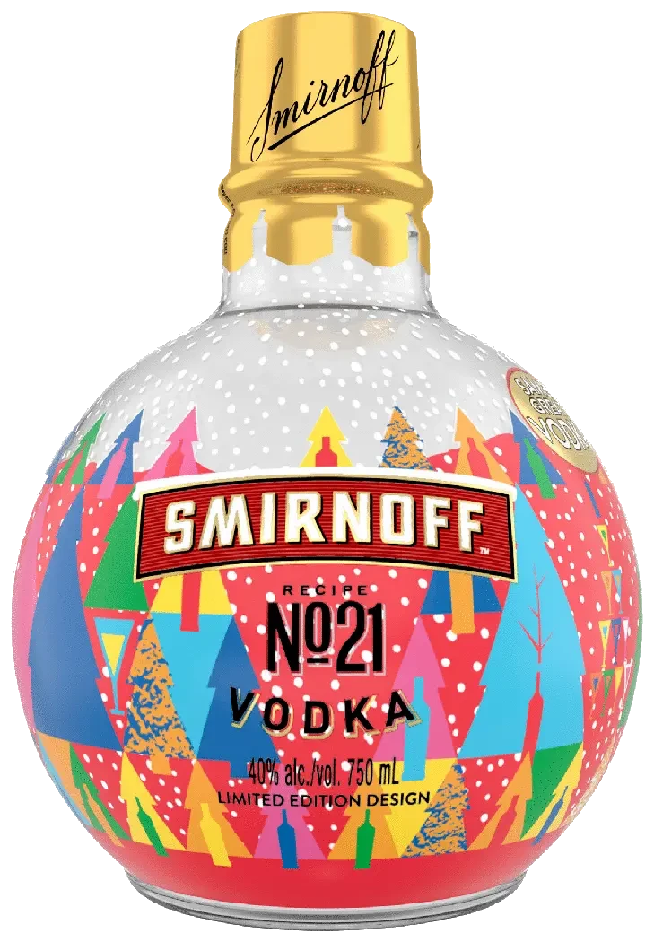 Smirnoff Holiday Ornament Bottle