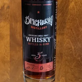 Brickway American Single Malt Bottled-in-Bond Aged 5 Years