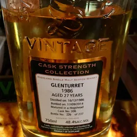 Glenturret 1986 27 Year Cask Strength Collection (Signatory)