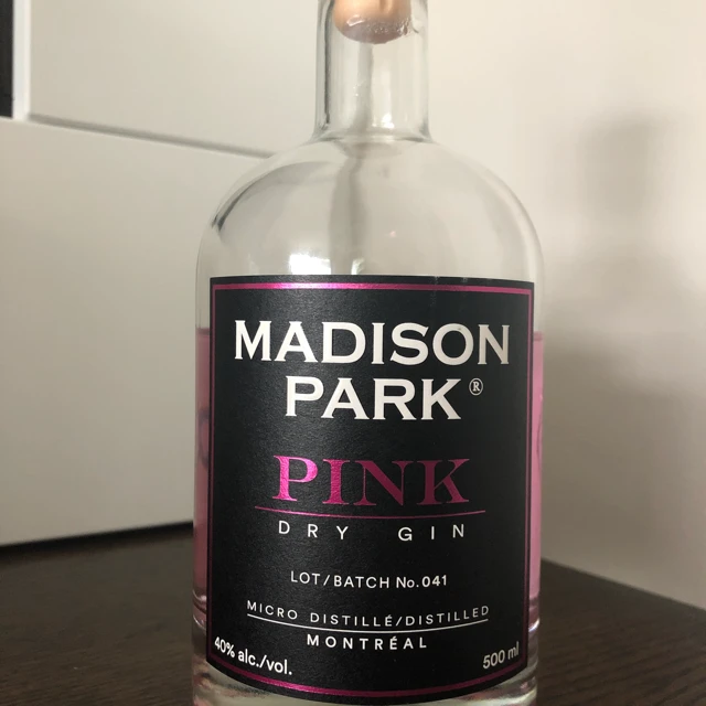 Madison Park pink dry gin