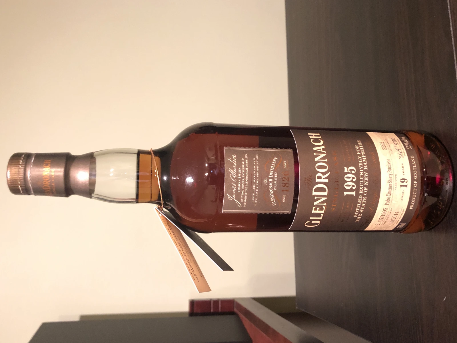 Glendronach 1995 19 year Cask 3292