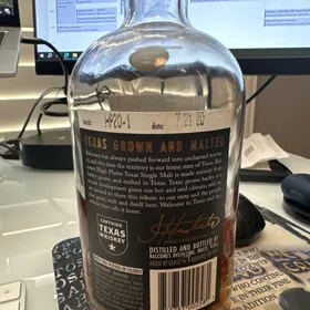 Balcones High Plains, Texas, single malt - HP20-1, 7/21/20