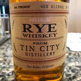 Tin City Rye Whiskey