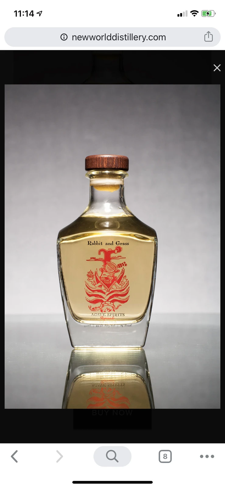 New World Rabbit and Grass Agave Spirit Reposado