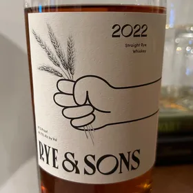 Rye & Sons 2022 Straight Rye