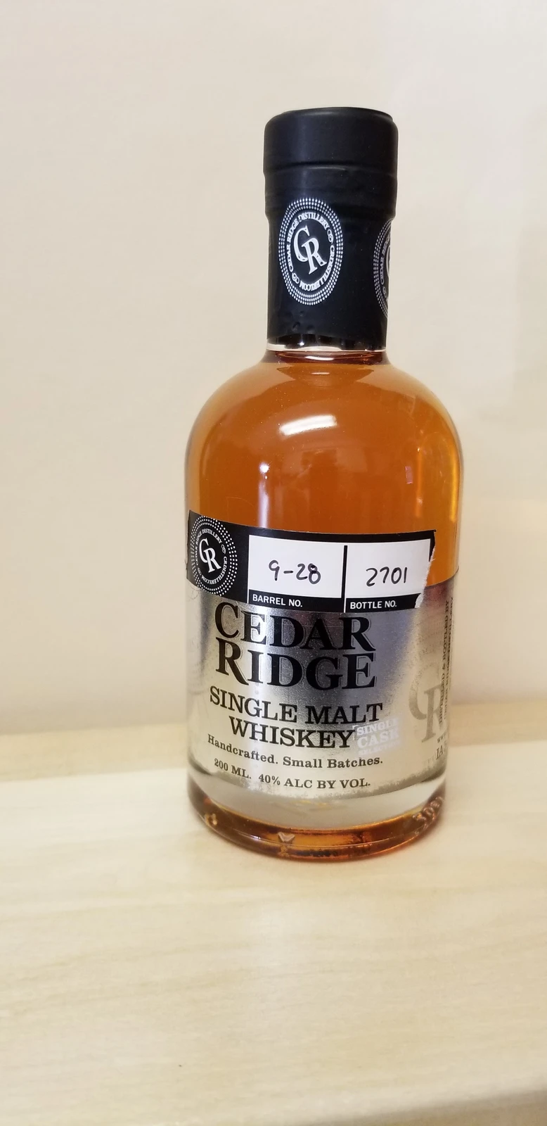 Cedar Ridge Single Malt Single Cask