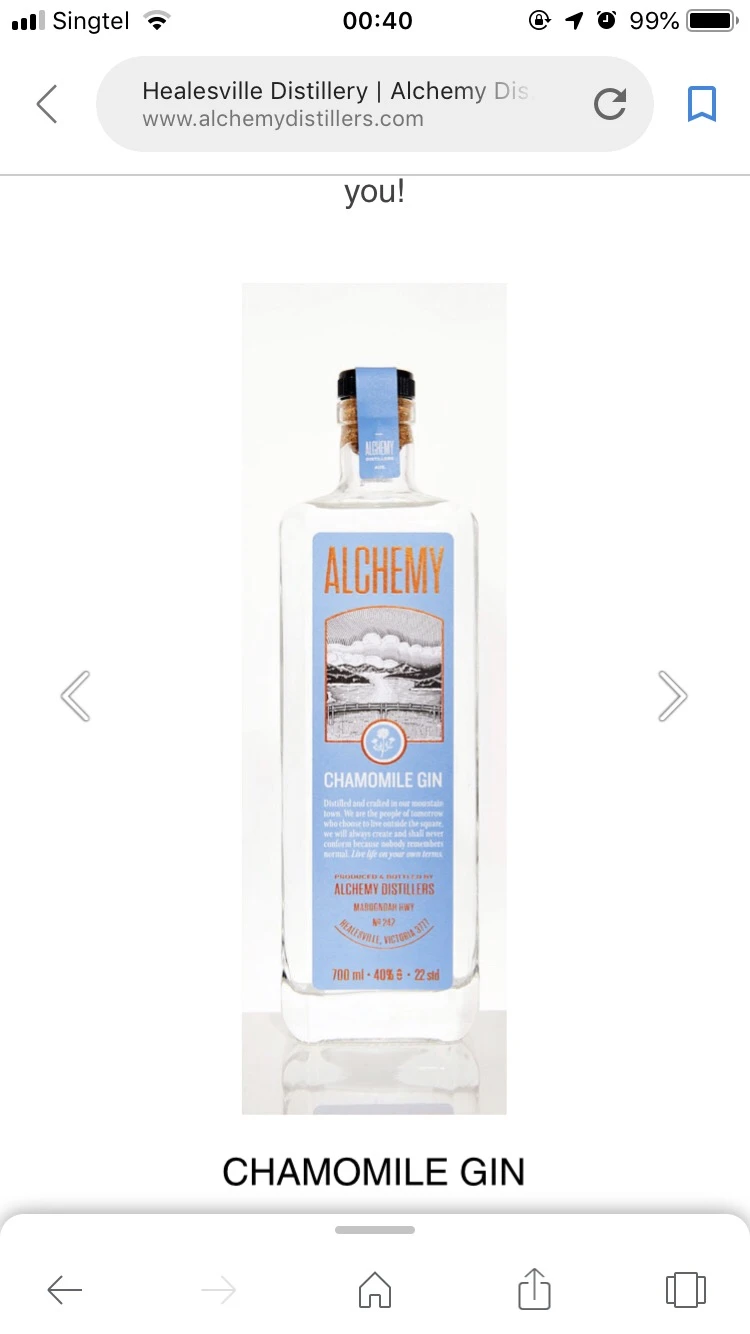 Alchemy Chamomile Gin
