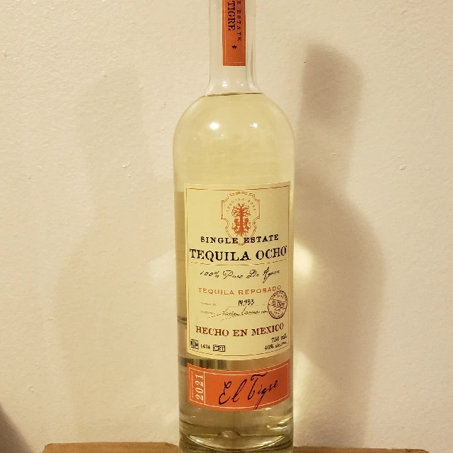 Tequila Ocho Reposado El Tigre 2021