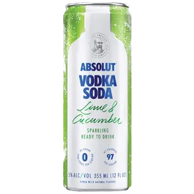 Absolut Vodka Soda Lime & Cucumber