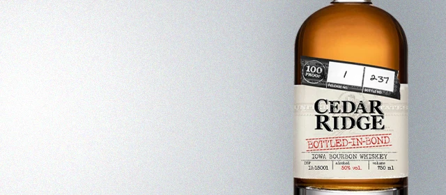 Cedar Ridge Bottled-in-Bond Iowa Bourbon