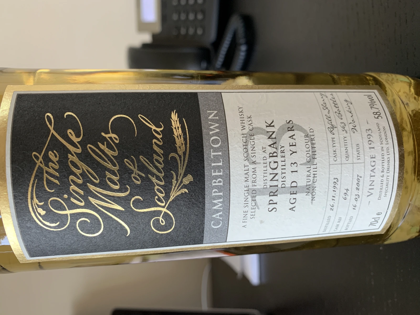 Springbank 1993 13 Year (Single Malts of Scotland)