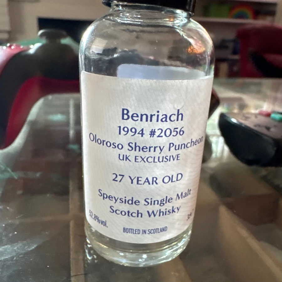 Benriach 27 Year Old Oloroso Sherry Puncheon