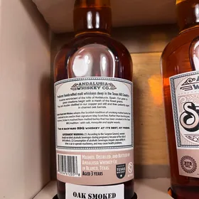 Andalusia Stryker Texas Smoked Single Malt Whiskey (Oak Smoked)