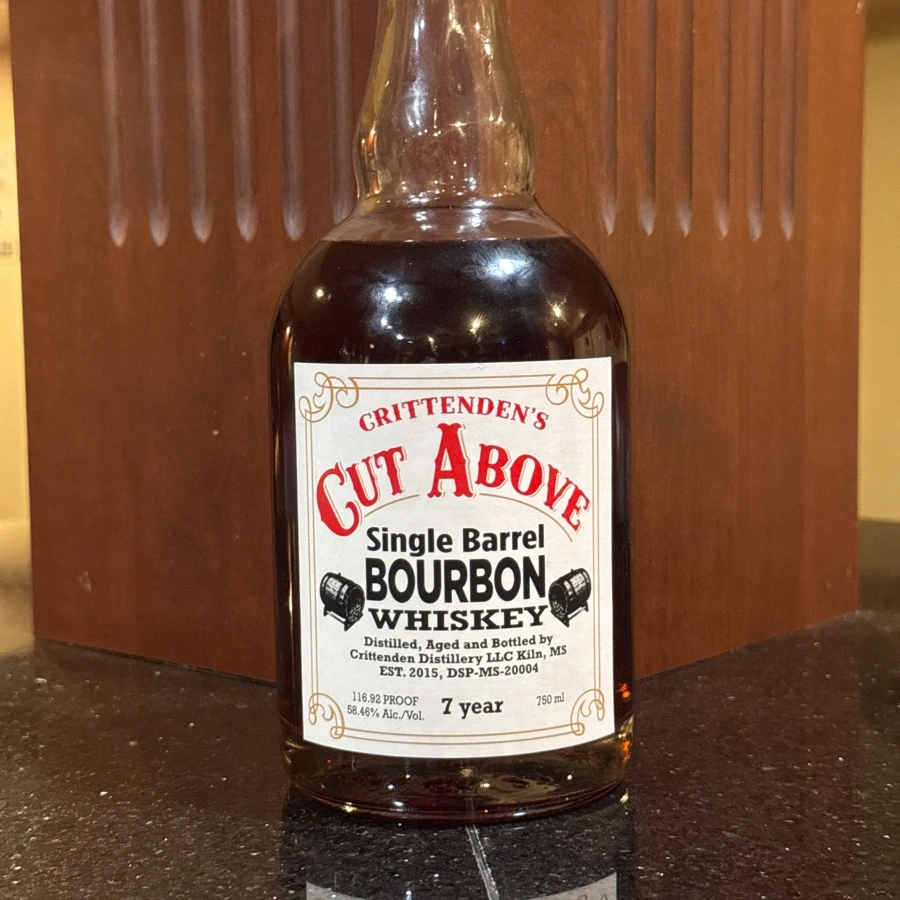 Crittenden's Single Barrel Bourbon (Drums and Drams Mississippi Antique)