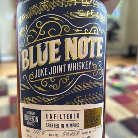 Blue Note Juke Joint Whiskey Straight Bourbon Whiskey Uncut Unfiltered