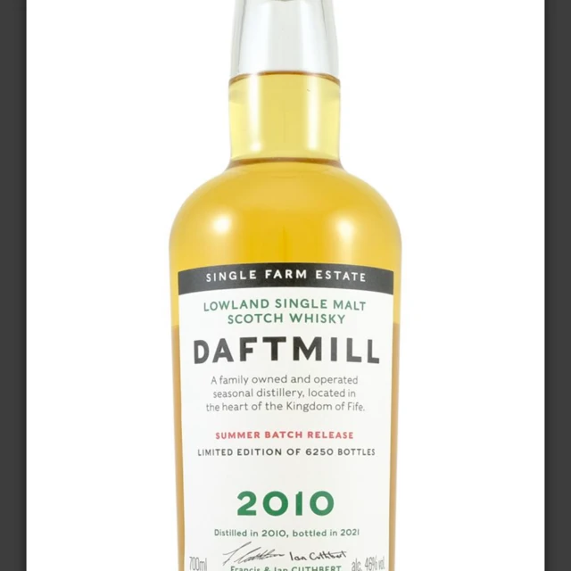 Daftmill 2010 Summer Batch Release