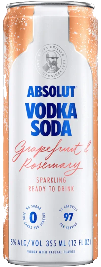 Absolut Vodka Soda Grapefruit & Rosemary