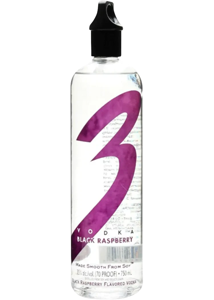 3 Vodka Black Raspbery