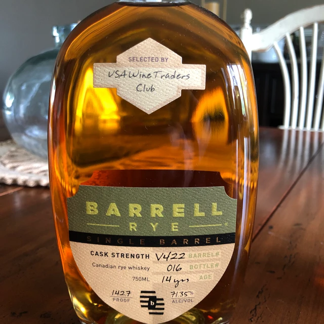 Barrell Rye Single barrel #V422 (USA Wine Traders)