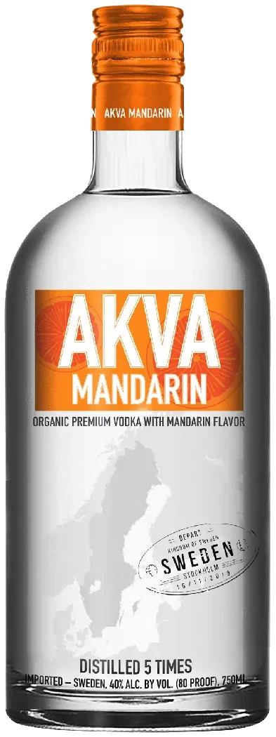 Akva Mandarin Swedish Vodka
