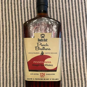 Dad's Hat Punch Brothers Straight Rye Whiskey