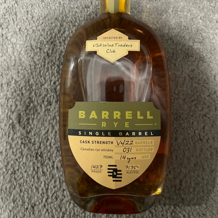 Barrell Craft Spirits Rye (Barrel Strength) (USA Wine Trader pick)