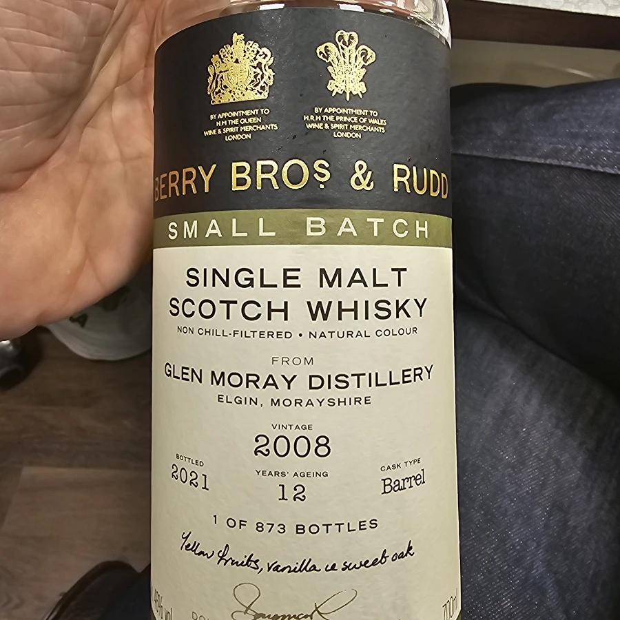 Glen Moray 2008 12 Year (Berry Bros & Rudd)