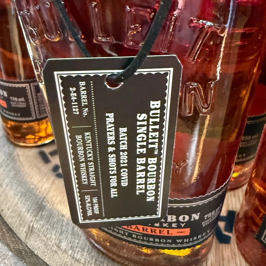 Bulleit Bourbon Single Barrel Batch 2021 Covid Prayers & Shots For All (Barrel No. 2-E4-1127)