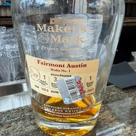 Maker's Mark Private Selection (Fairmont Austin) Waltz No. 1 Kentucky Straight Bourbon Whiskey Barrel Finished With 10 Selected Oak Staves