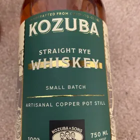 Kozuba Straight Rye Whiskey