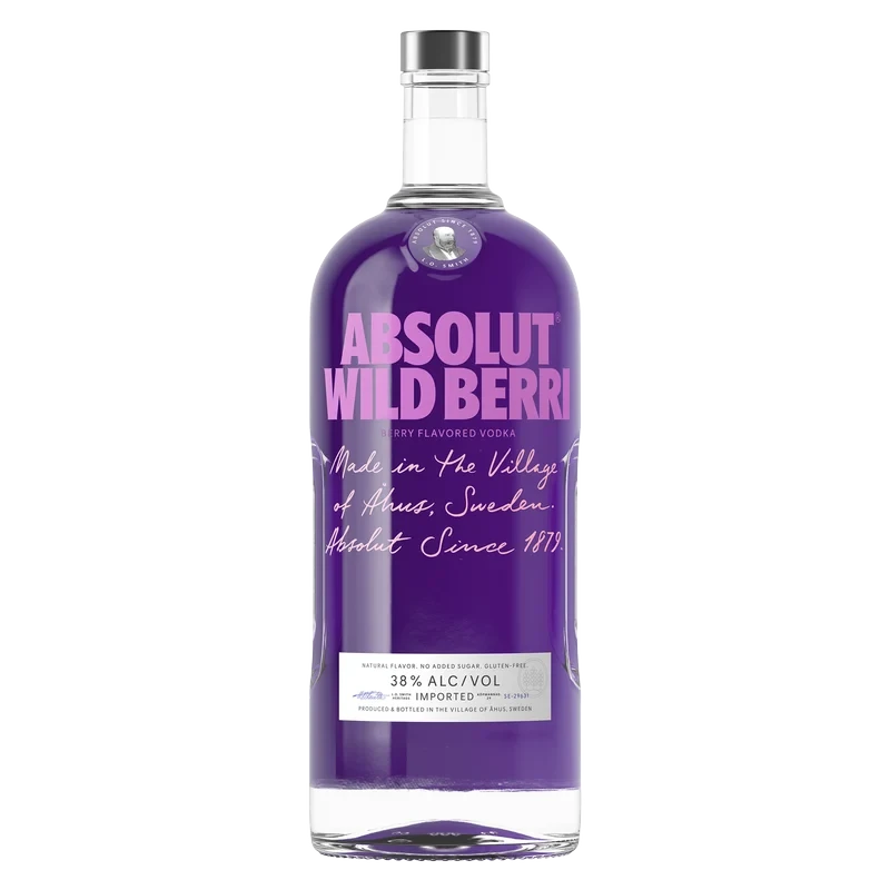 Absolut Vodka Wild Berri 750ml (76 proof)